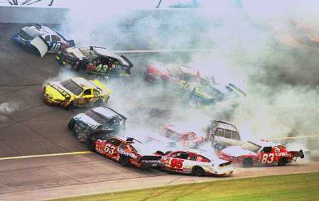 National Association  Stock  Auto Racing Crash on Nascar Races In A Private Rv Motorhome  Rent One With Driver  And